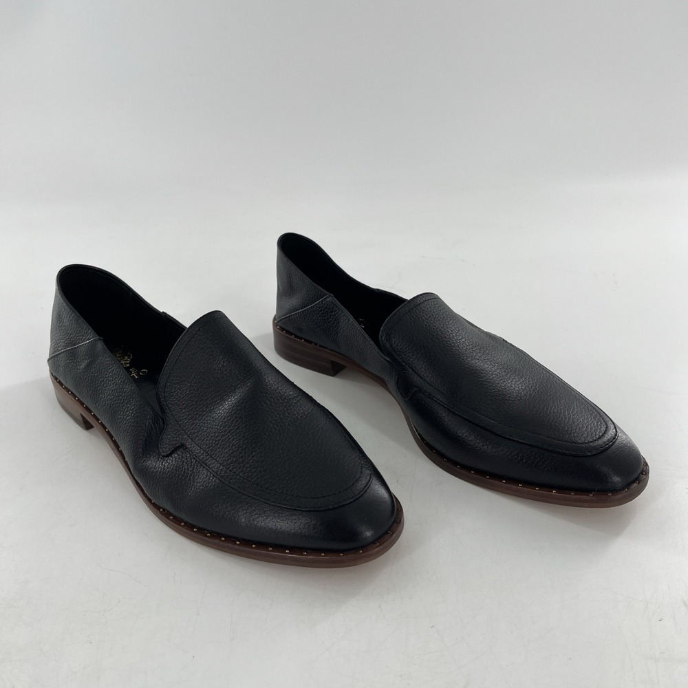 Vince Camuto Leather Womens Flat Shoe VC-Cretinian 8.5 Black Souffle Lux 39.5 - Picture 12 of 16